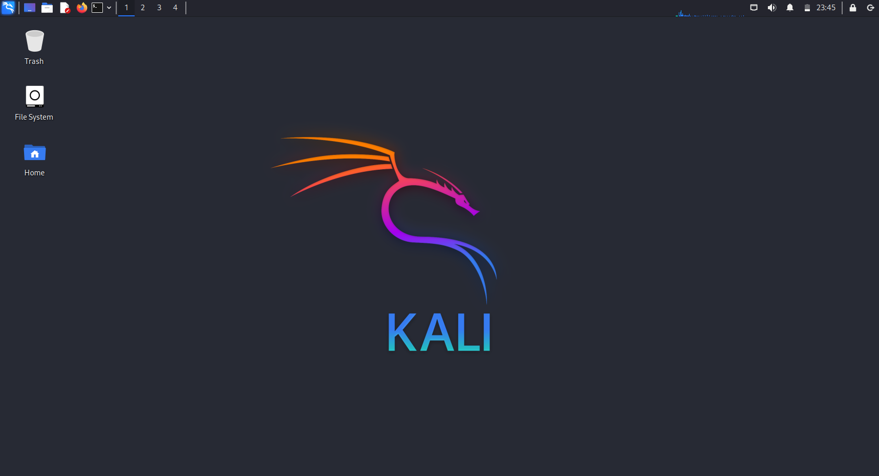 Turn on Kali