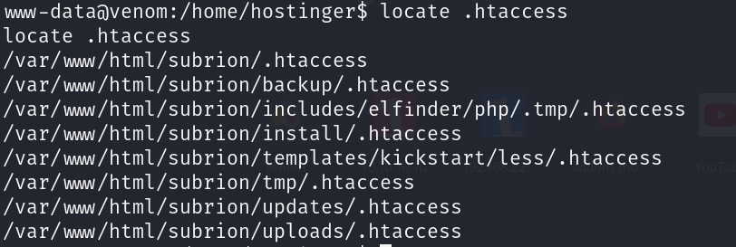 Locate .htaccess