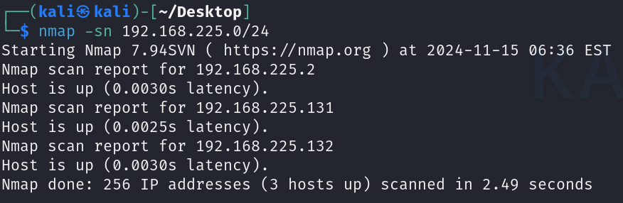 nmap IP