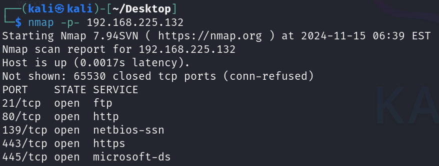 nmap port