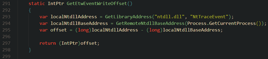 ETW Patch - GetEtwEventWriteOffset